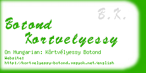 botond kortvelyessy business card